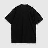 Lee Cooper T-Shirt Henley Buttoned Waffle Black