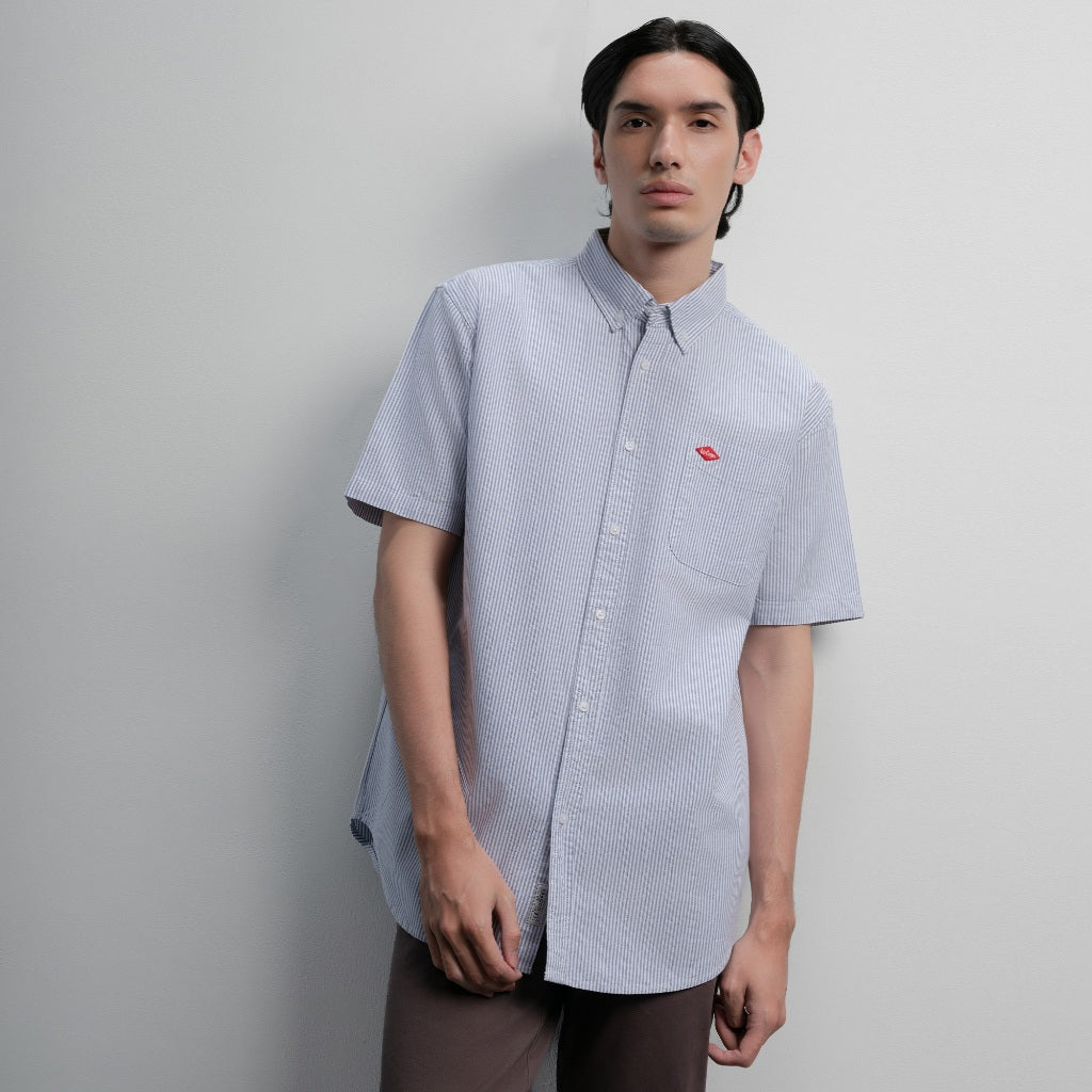 Lee Cooper Short Shirt Osmond Blue White