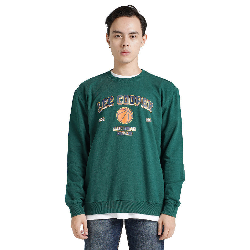 LEE COOPER SWEATER BASKET EMERALD GREEN