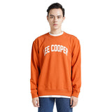 LEE COOPER SWEATER COLLEGE LEATHER BROWN