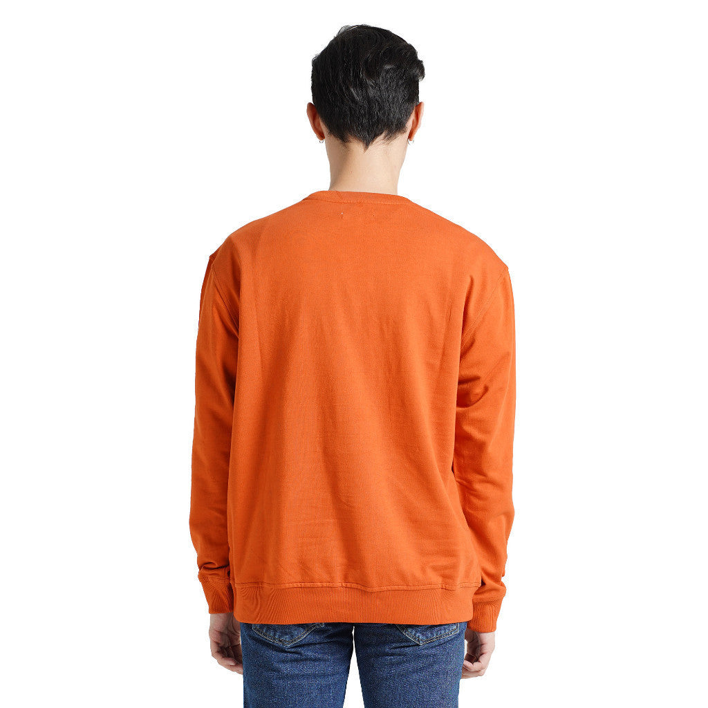 LEE COOPER SWEATER COLLEGE LEATHER BROWN