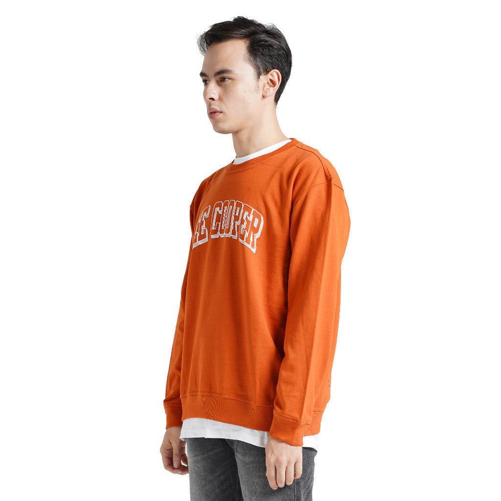 LEE COOPER SWEATER LC DRAW LEATHER BROWN