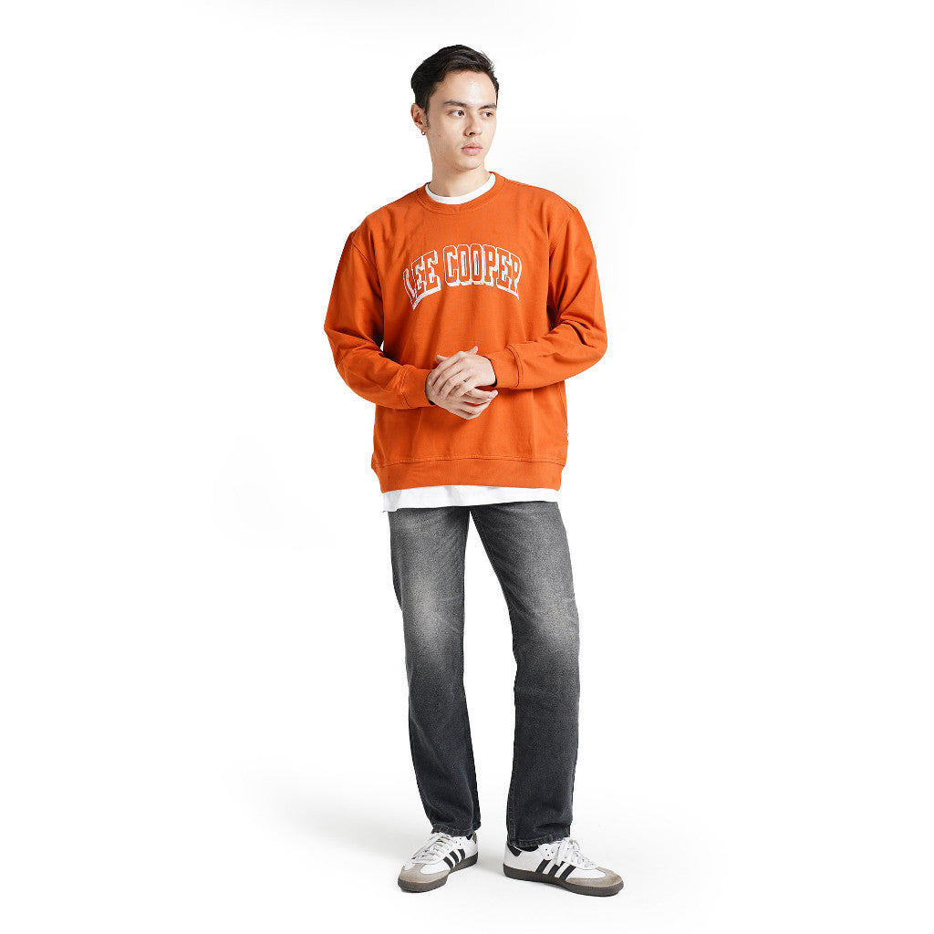 LEE COOPER SWEATER LC DRAW LEATHER BROWN