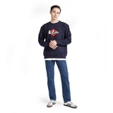 LEE COOPER SWEATER LOGO RETRO NAVY