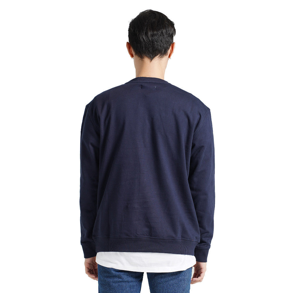 LEE COOPER SWEATER SMALL LOGO RETRO NAVY