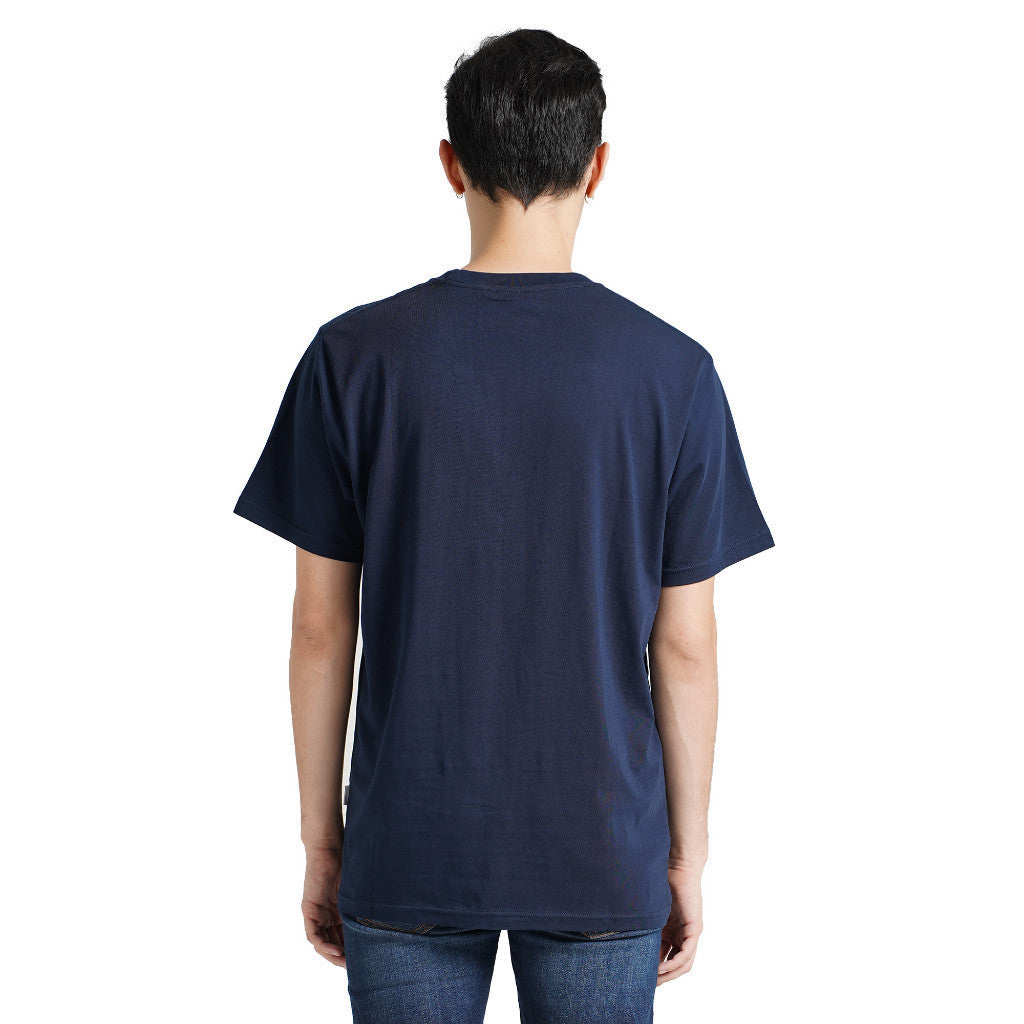 Lee Cooper Oversize T-Shirt Small Logo Type Navy