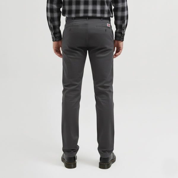 Lee Cooper Slim Fit Long Chino Abe Dark Grey
