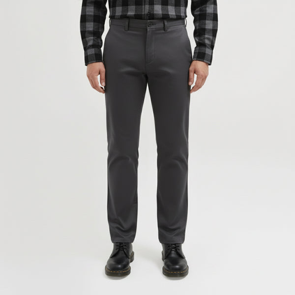 Lee Cooper Slim Fit Long Chino Abe Dark Grey