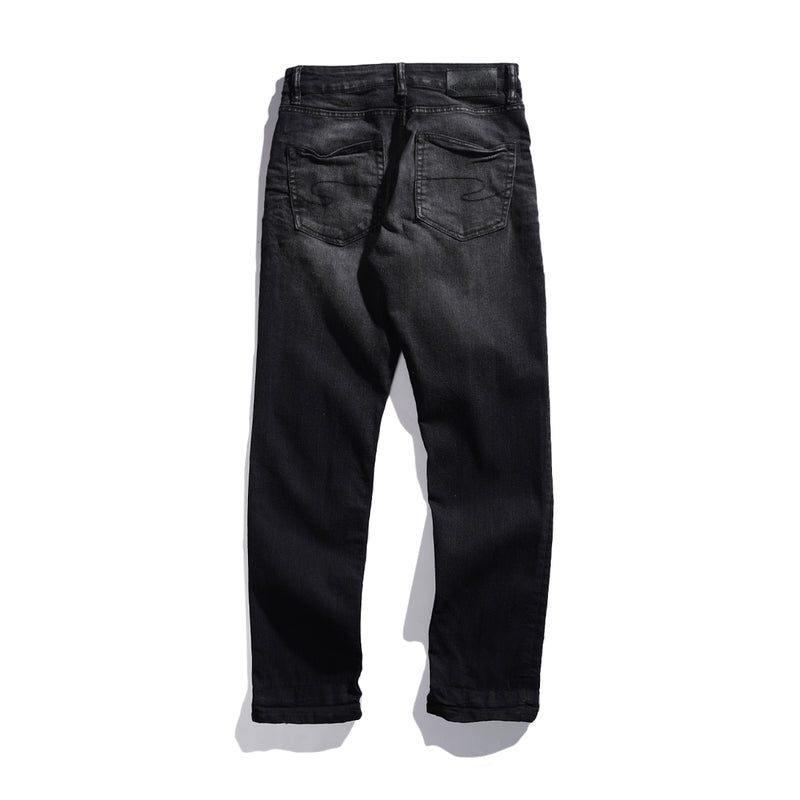 Lee Cooper Tapered Fit Jeans Arthur Worn Black Midnight