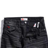 Lee Cooper Tapered Fit Jeans Arthur Worn Black Midnight