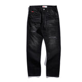 Lee Cooper Tapered Fit Jeans Arthur Repaired Dark Black