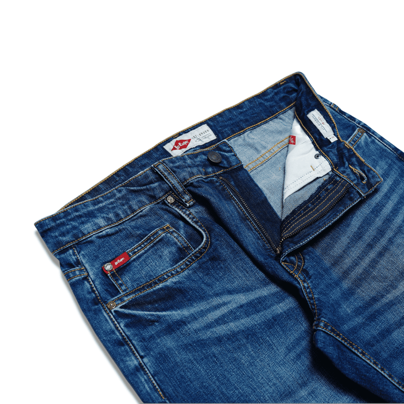 Lee Cooper Tapered Fit Jeans Arthur Worn Medium Blue Zone
