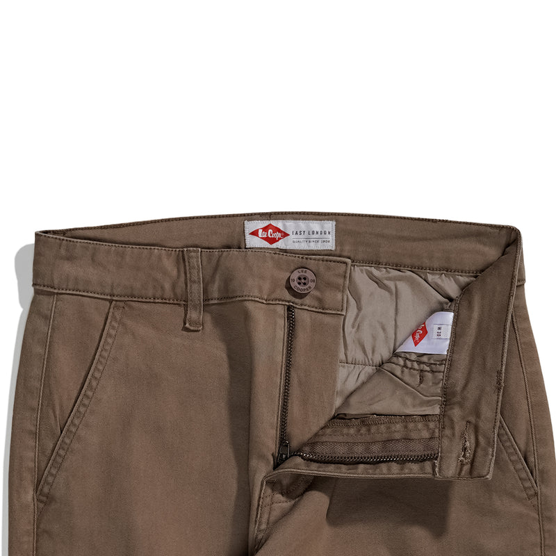 Lee Cooper Slim Fit Long Chino Philips Chesnut