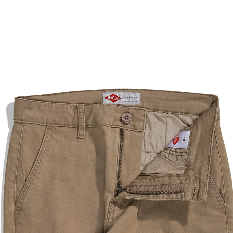 Lee Cooper Slim Fit Long Chino Philips Cream