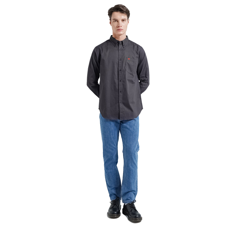 Lee Cooper Long Shirt Rylan Diamond Dark Grey