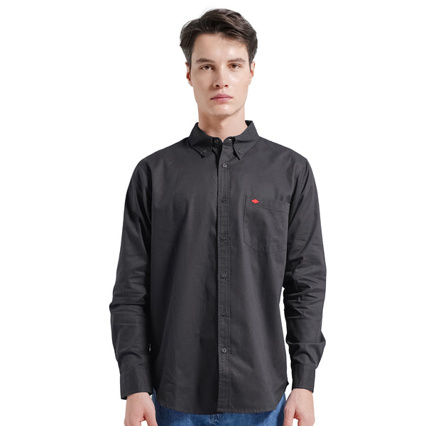 Lee Cooper Long Shirt Rylan Diamond Dark Grey