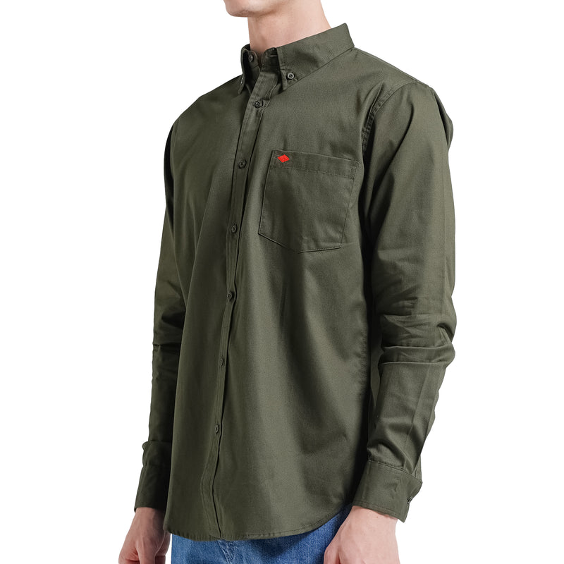 Lee Cooper Long Shirt Rylan Diamond Olive