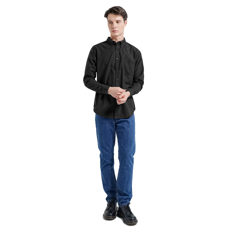 Lee Cooper Long Shirt Stanford Black