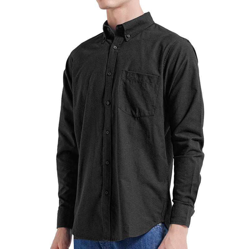 Lee Cooper Long Shirt Stanford Black