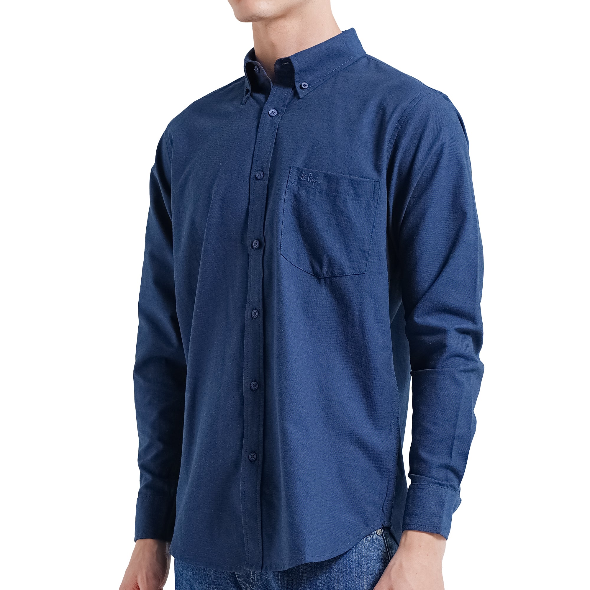 Lee Cooper Long Shirt Stanford Navy