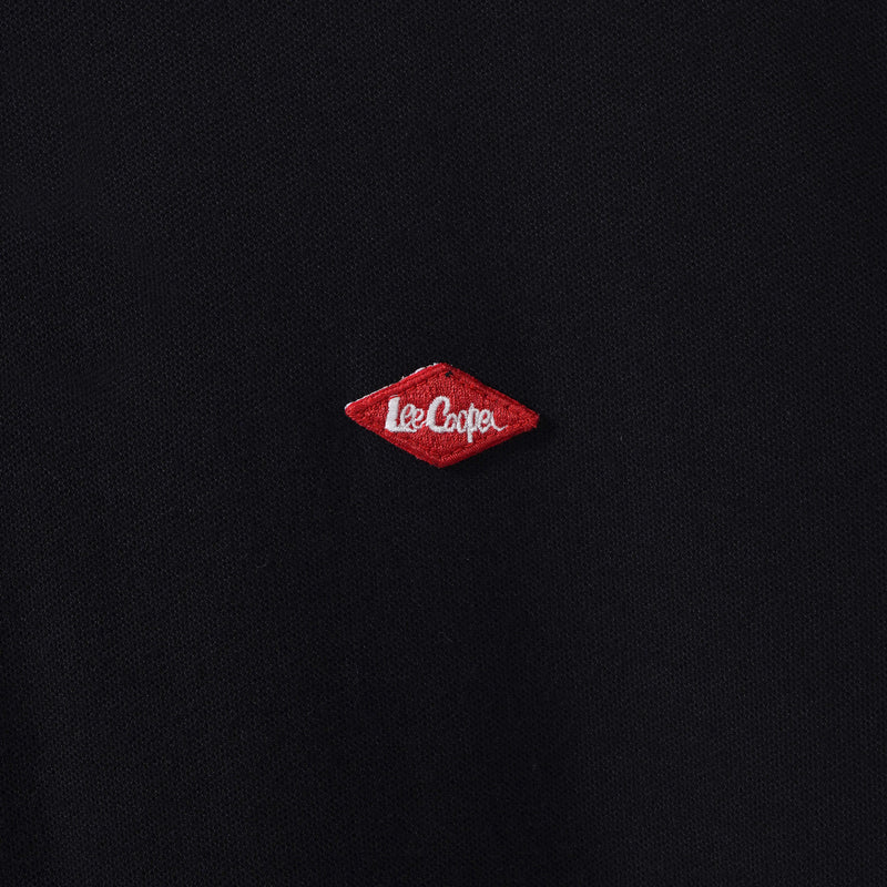 Lee Cooper Polo Shirt Logo Diamond Red Black