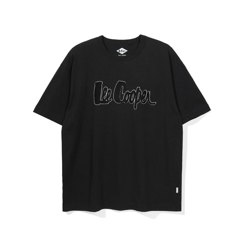 Lee Cooper T-Shirt Bold Logotype Black