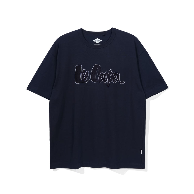 Lee Cooper T-Shirt Bold Logotype Navy