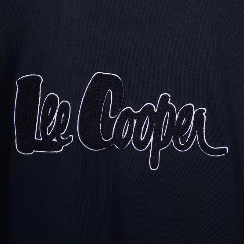 Lee Cooper T-Shirt Bold Logotype Navy