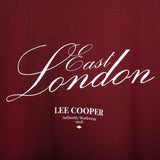 Lee Cooper T-Shirt East London Script Maroon