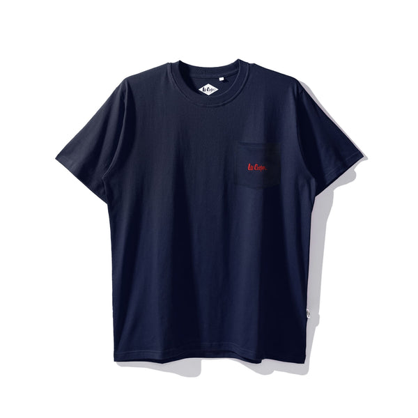 Lee Cooper T-Shirt Pocket Logotype Navy