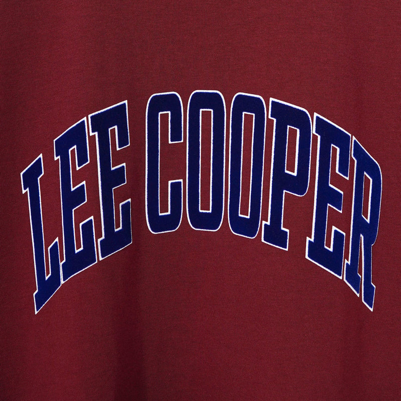 Lee Cooper T-Shirt Varsity Maroon