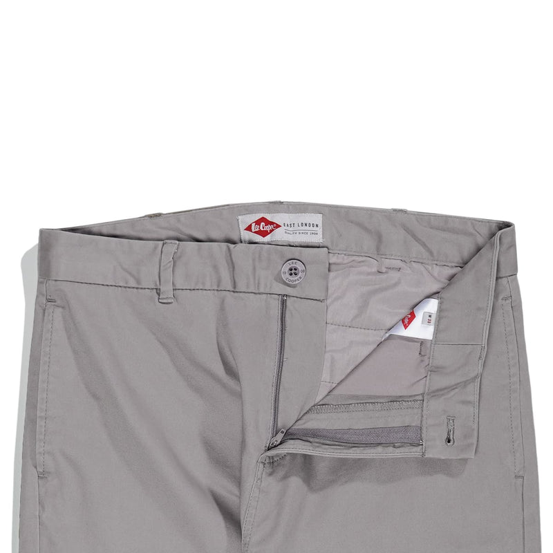 Lee Cooper Slim Fit Long Chino Abe Medium Grey