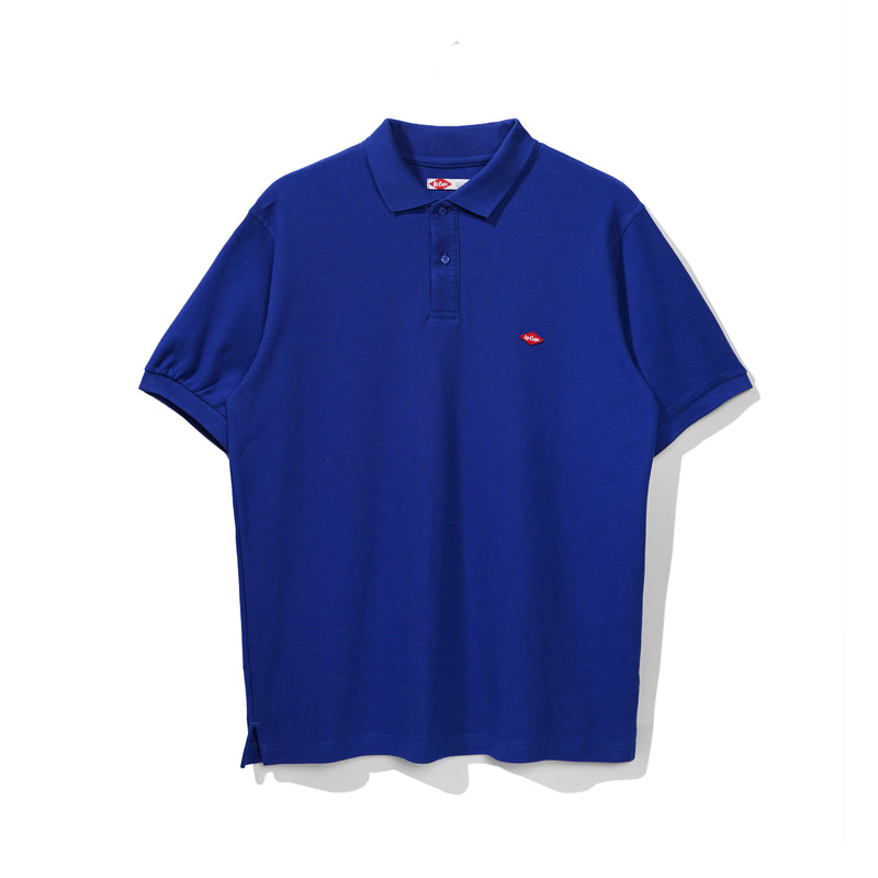 Lee Cooper Polo Shirt Basic Diamond Logo Blue