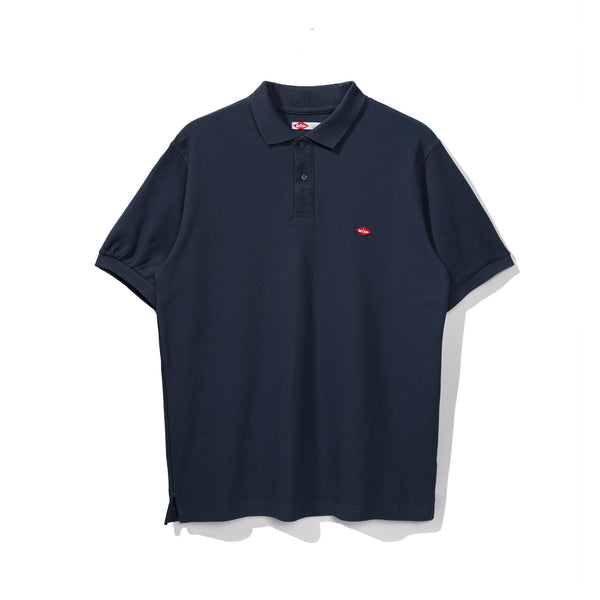 Lee Cooper Polo Shirt Basic Diamond Logo Navy