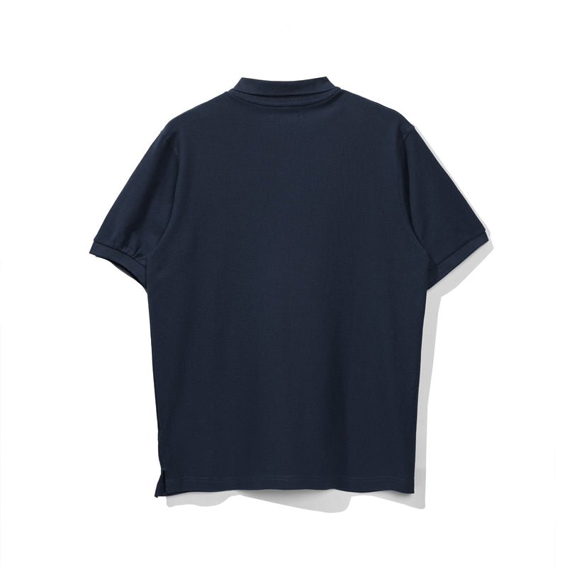 Lee Cooper Polo Shirt Basic Diamond Logo Navy