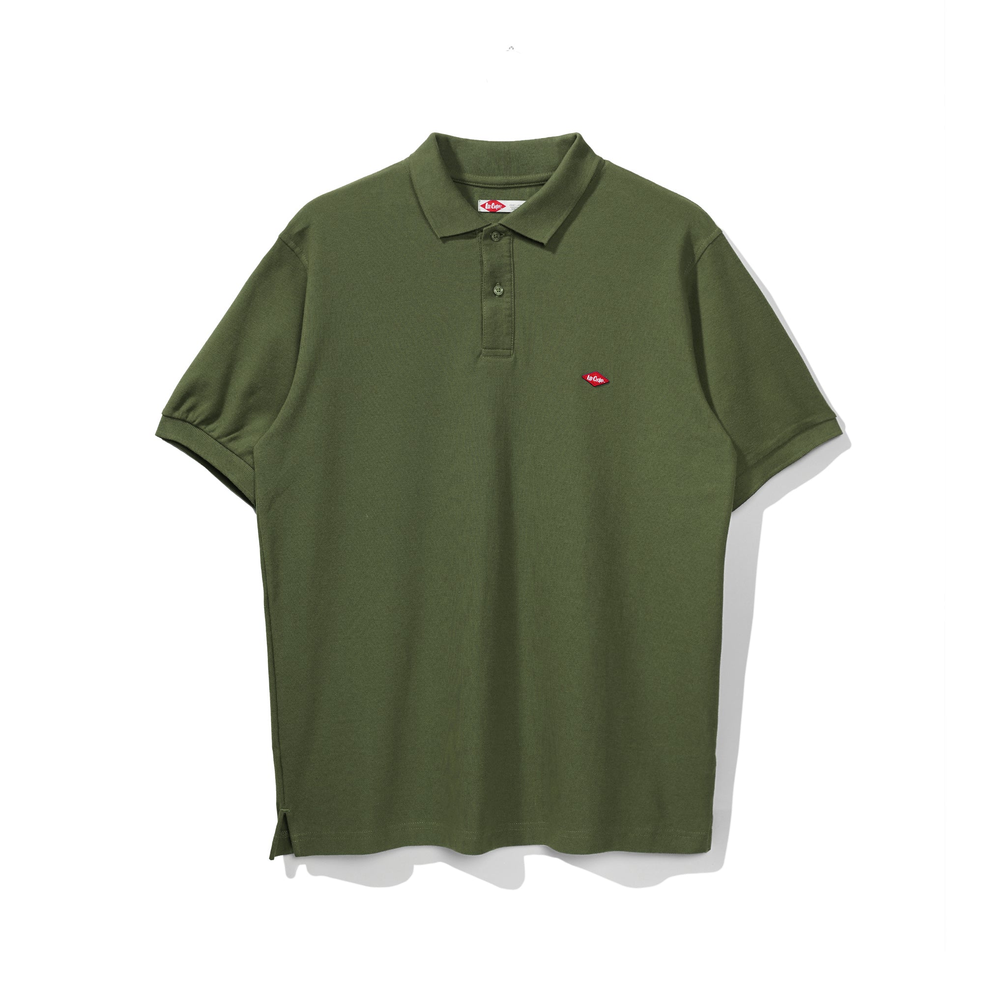 Lee Cooper Polo Shirt Basic Diamond Logo Uniform Green