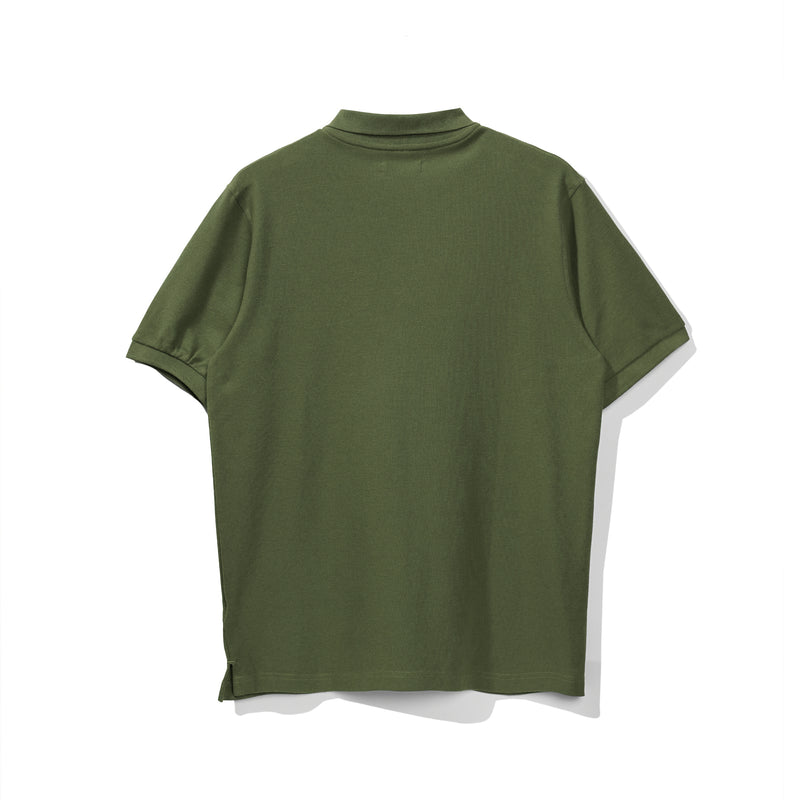 Lee Cooper Polo Shirt Basic Diamond Logo Uniform Green