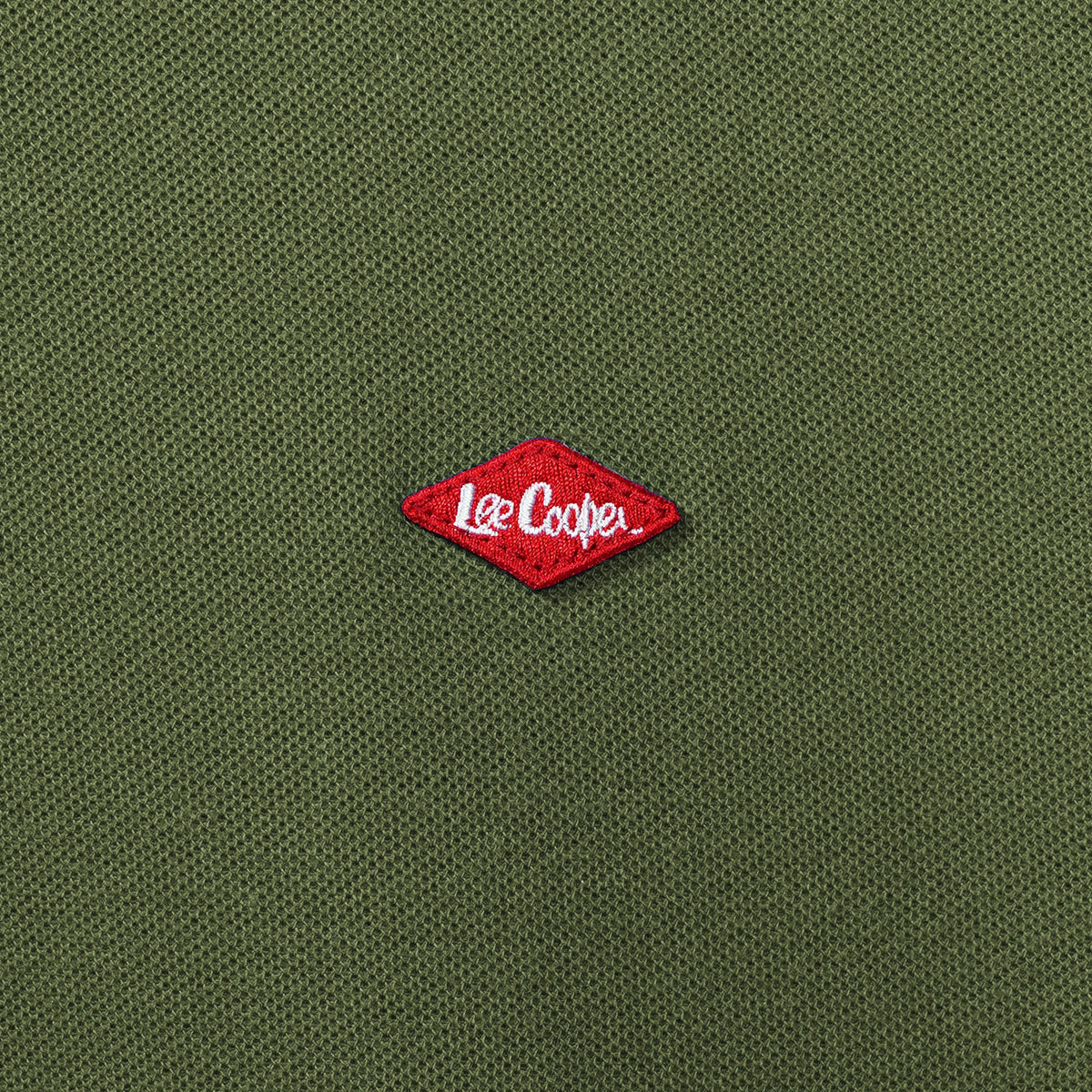 Lee Cooper Polo Shirt Basic Diamond Logo Uniform Green