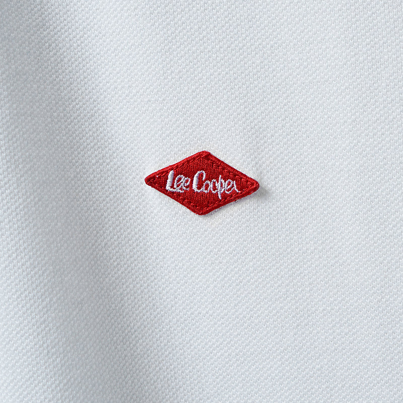 Lee Cooper Polo Shirt Collar Navy Stripe White