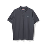 Lee Cooper Polo Shirt Stripe Color Logotype Dark Grey
