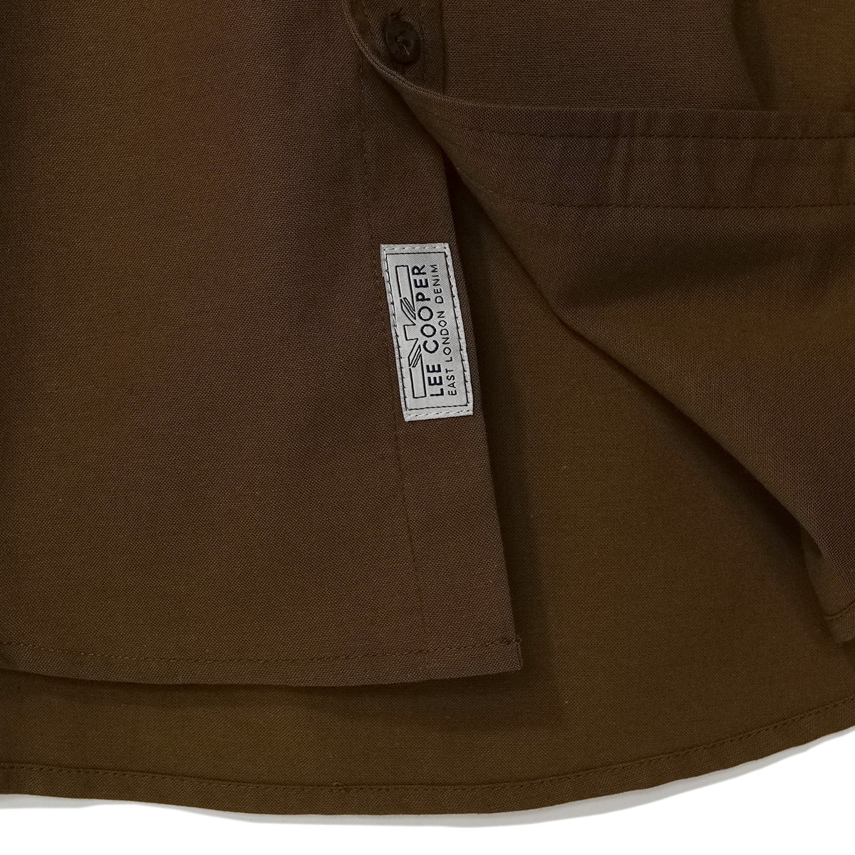 Lee Cooper Short Shirt Standford Dark Brown