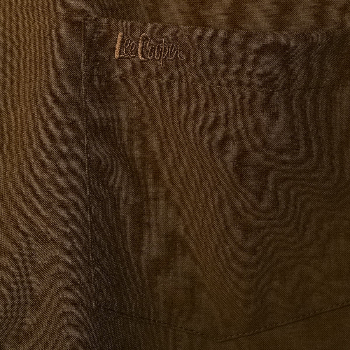 Lee Cooper Short Shirt Standford Dark Brown