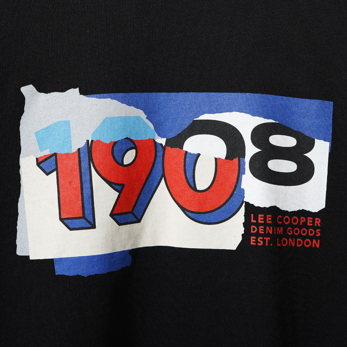 Lee Cooper T-Shirt 1908 Collage Black