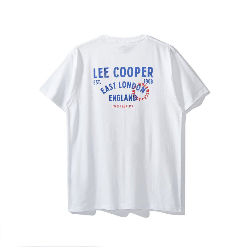 Lee Cooper T-Shirt LC Stamp Pocket White