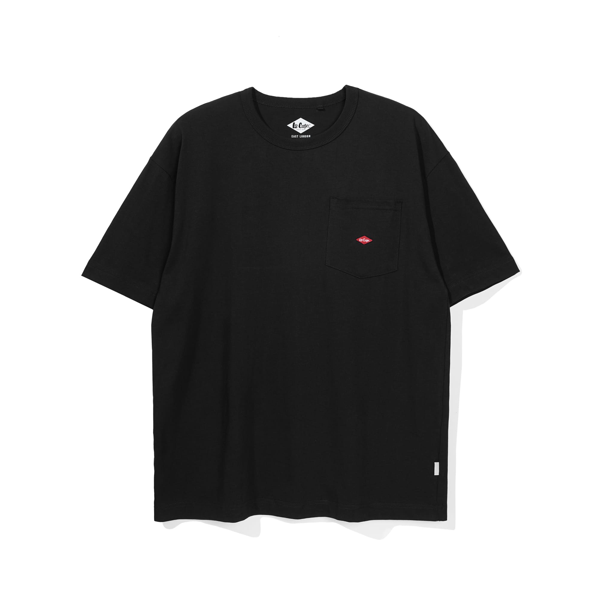 Lee Cooper T-Shirt Logo Pocket Oversize Black