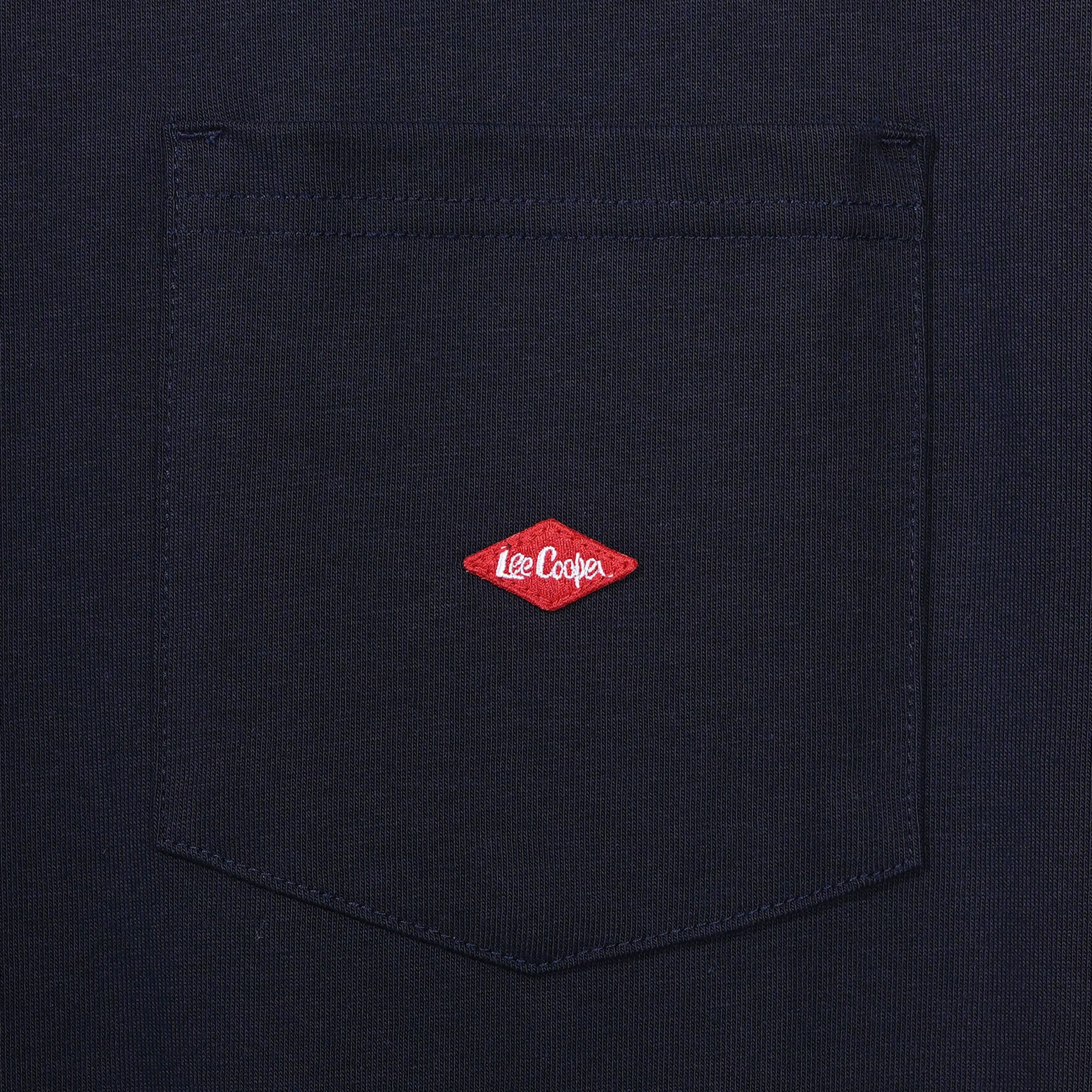 Lee Cooper T-Shirt Logo Pocket Oversize Navy