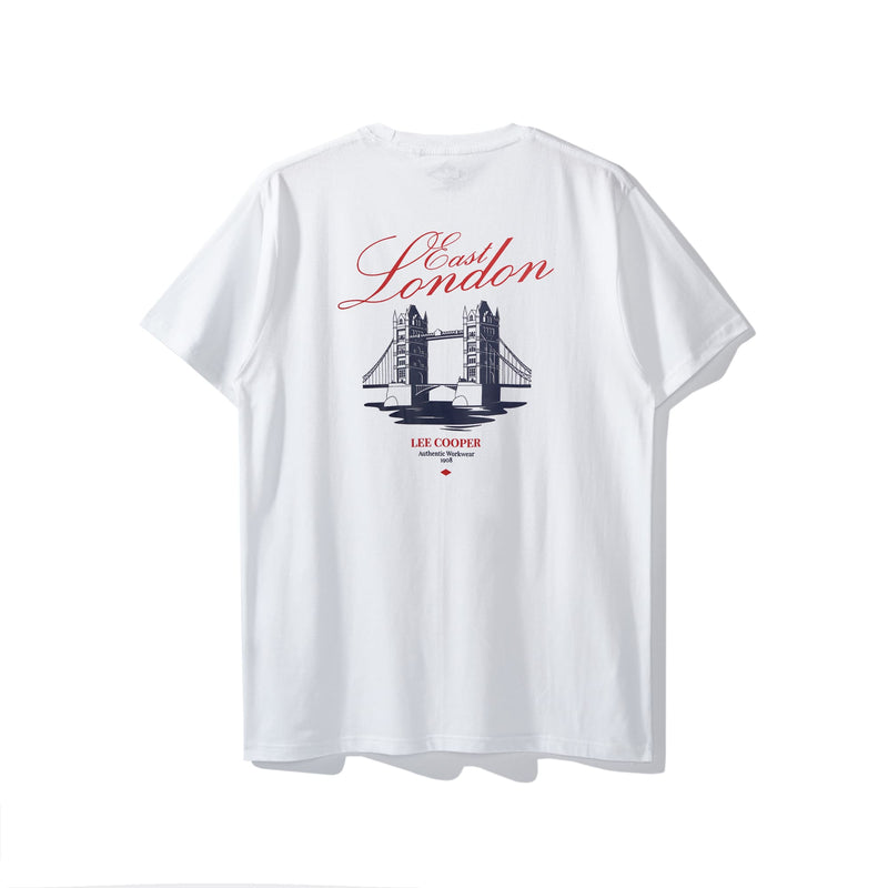 Lee Cooper T-Shirt London Bridge Pocket White