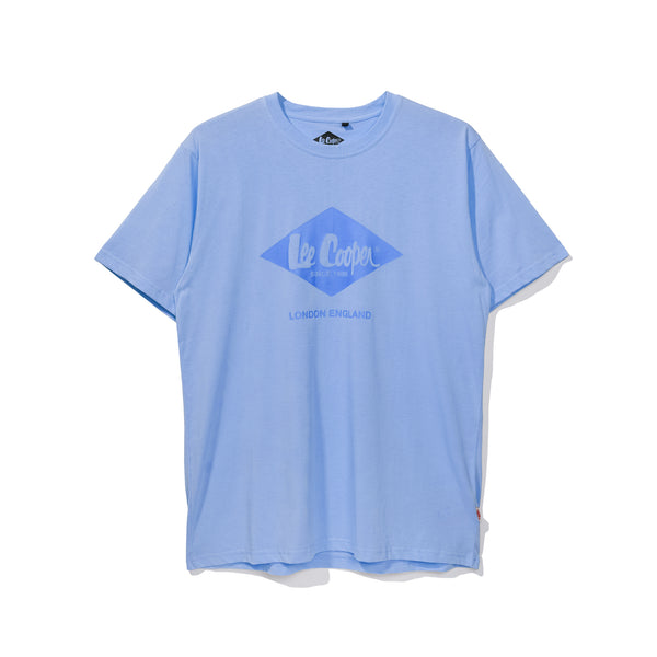 Lee Cooper T-Shirt Monotone Logo Bell Air Blue