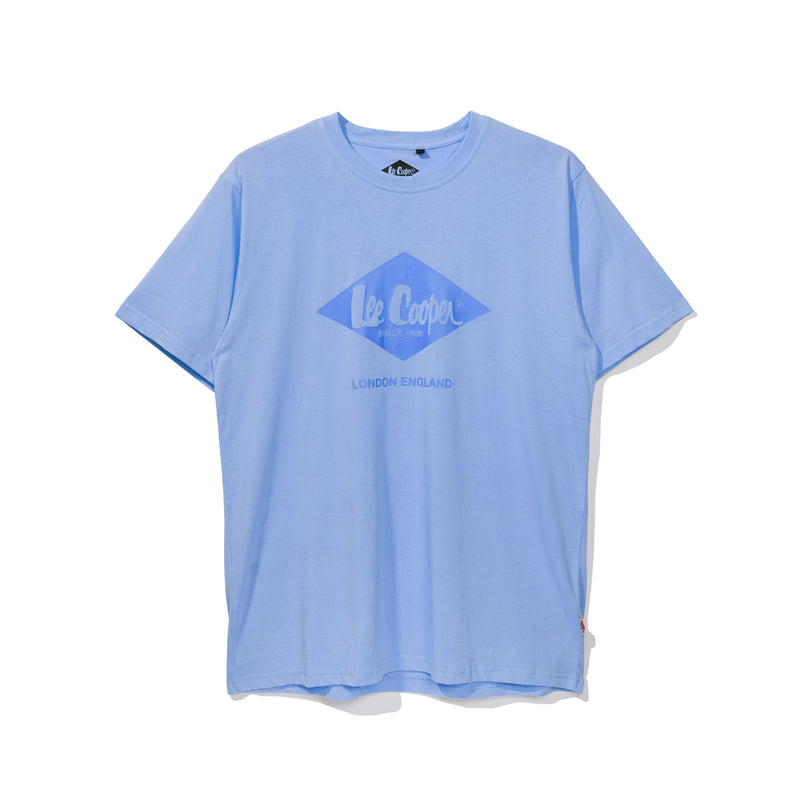 Lee Cooper T-Shirt Monotone Logo Bell Air Blue
