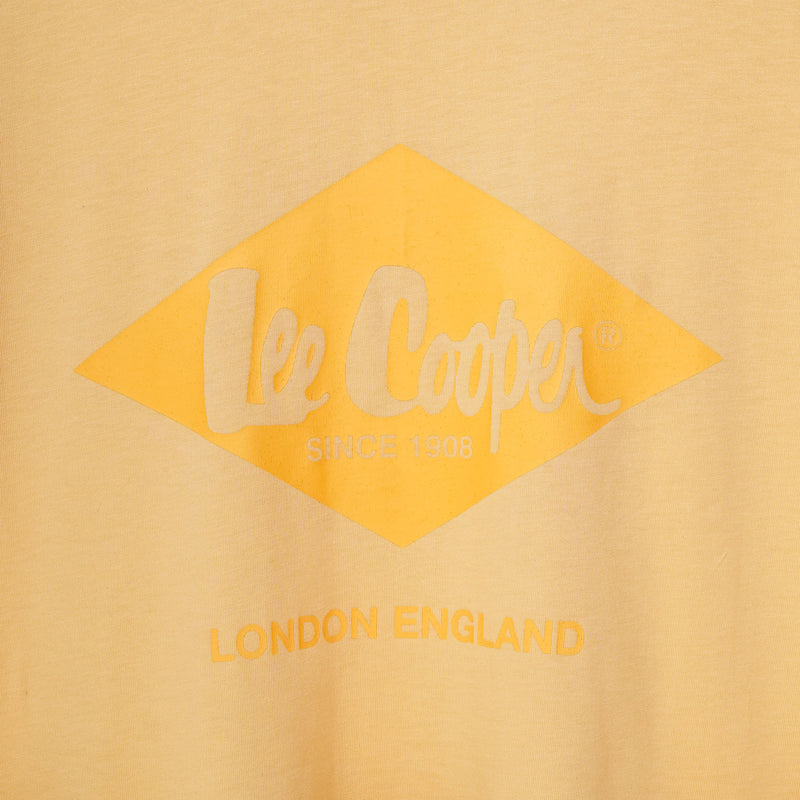 Lee Cooper T-Shirt Monotone Logo Flax